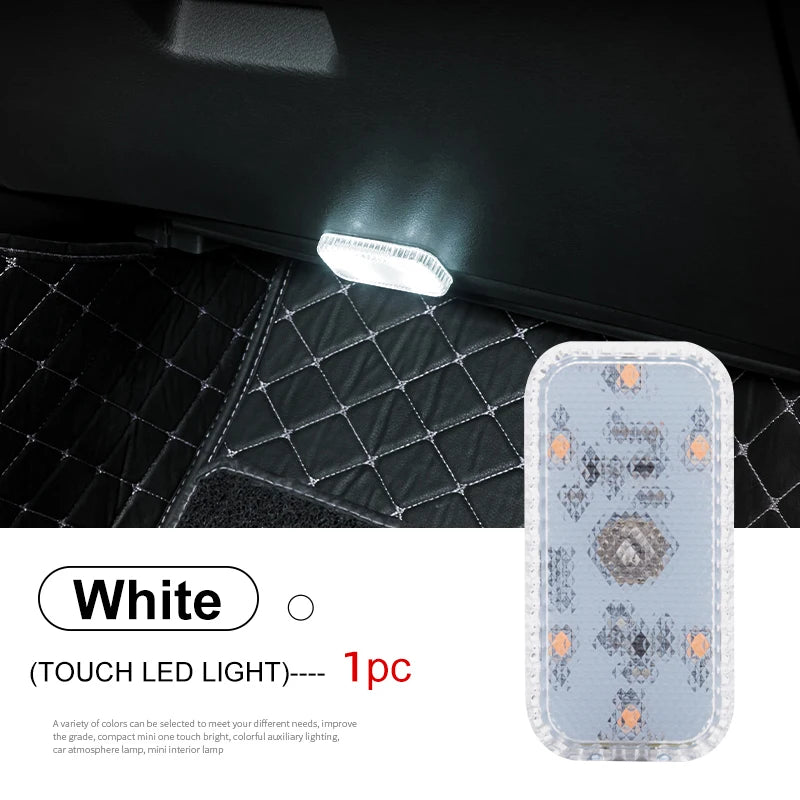 Velnix™ NightGlow – Wireless Touch LED Car Interior Light | USB Rechargeable