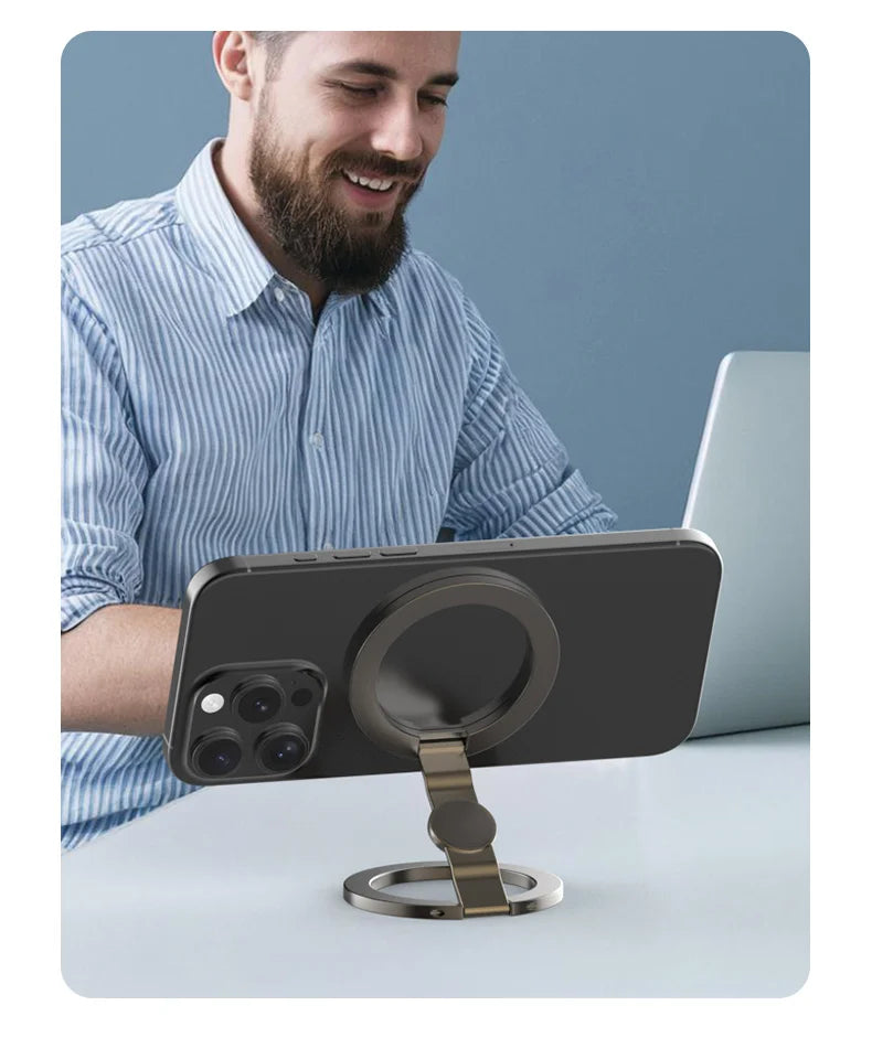 Velnix™ MagGrip Pro – 360° Foldable Magnetic Phone Holder