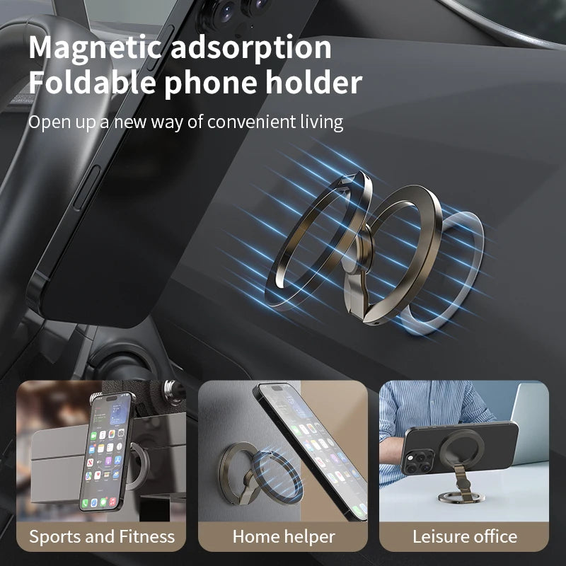 Velnix™ MagGrip Pro – 360° Foldable Magnetic Phone Holder
