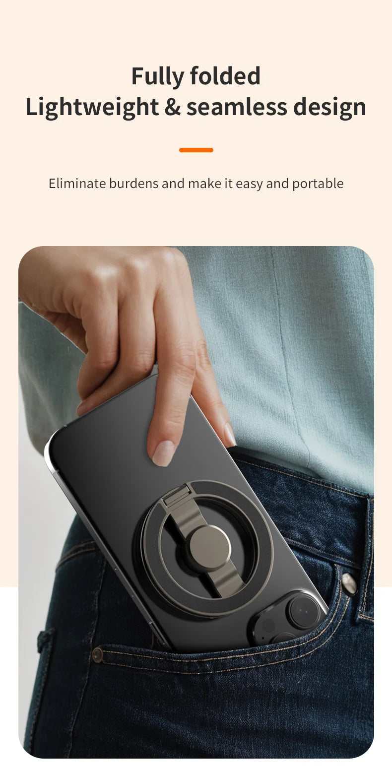 Velnix™ MagGrip Pro – 360° Foldable Magnetic Phone Holder