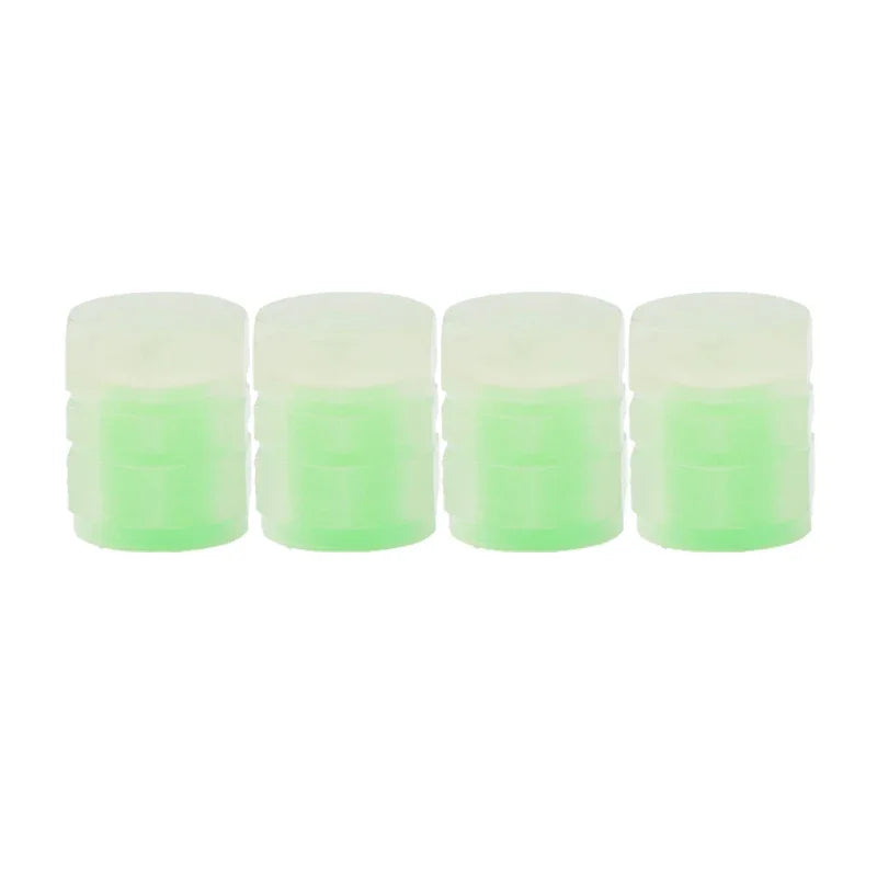 Velnix™ LumiGlow – Fluorescent LED Car Tire Valve Caps | Glow-in-the-Dark Wheel Accent Kit
