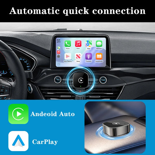Velnix™ 2-in-1 Wireless CarPlay Adapter – Wired to Wireless Converter