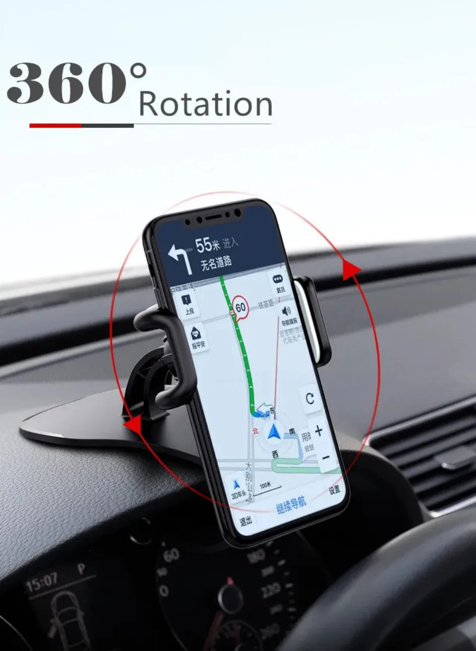 360° Universal Car Phone Holder | Auto Lock Dashboard & Air Vent Mount