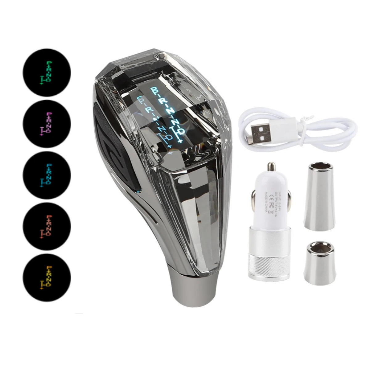 Velnix™ Premium Crystal LED Gear Shift Knob – Universal RGB Car Interior Accessory