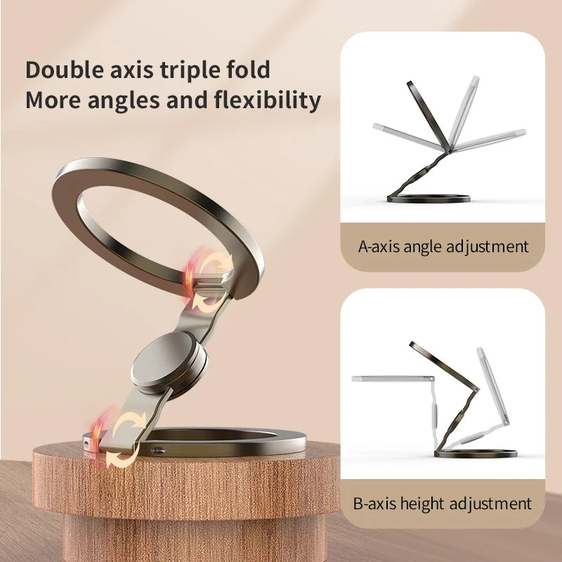 Velnix™ MagGrip Pro – 360° Foldable Magnetic Phone Holder