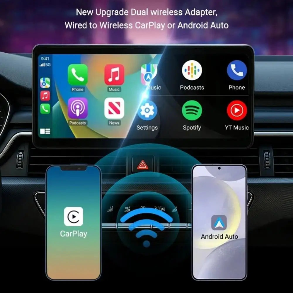 Velnix™ Wireless CarPlay & Android Auto Adapter – Plug & Play USB Dongle | Fast Bluetooth & WiFi Auto Connect | OTA Updates