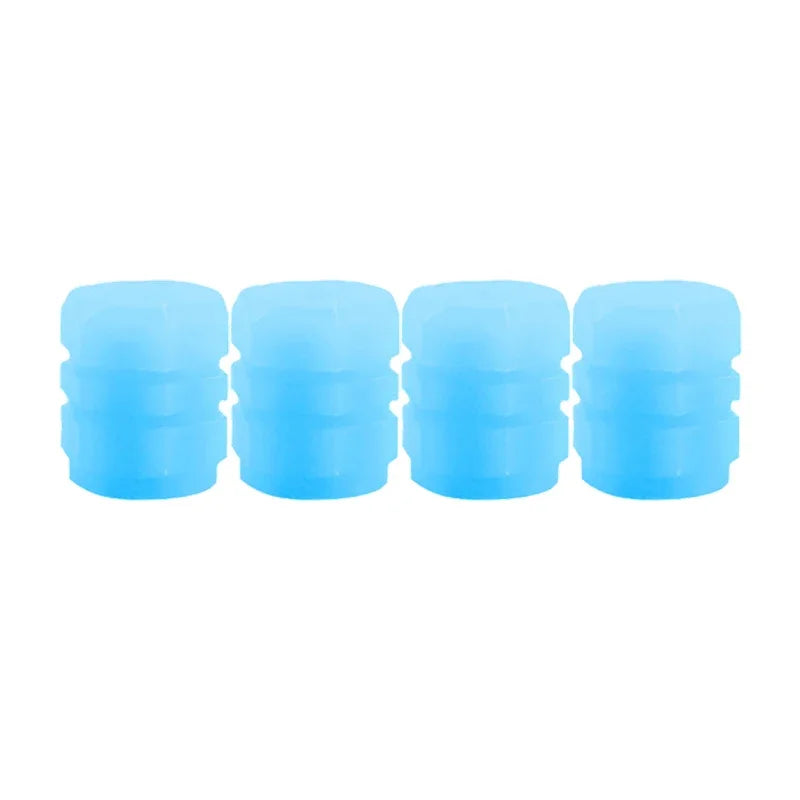 Velnix™ LumiGlow – Fluorescent LED Car Tire Valve Caps | Glow-in-the-Dark Wheel Accent Kit