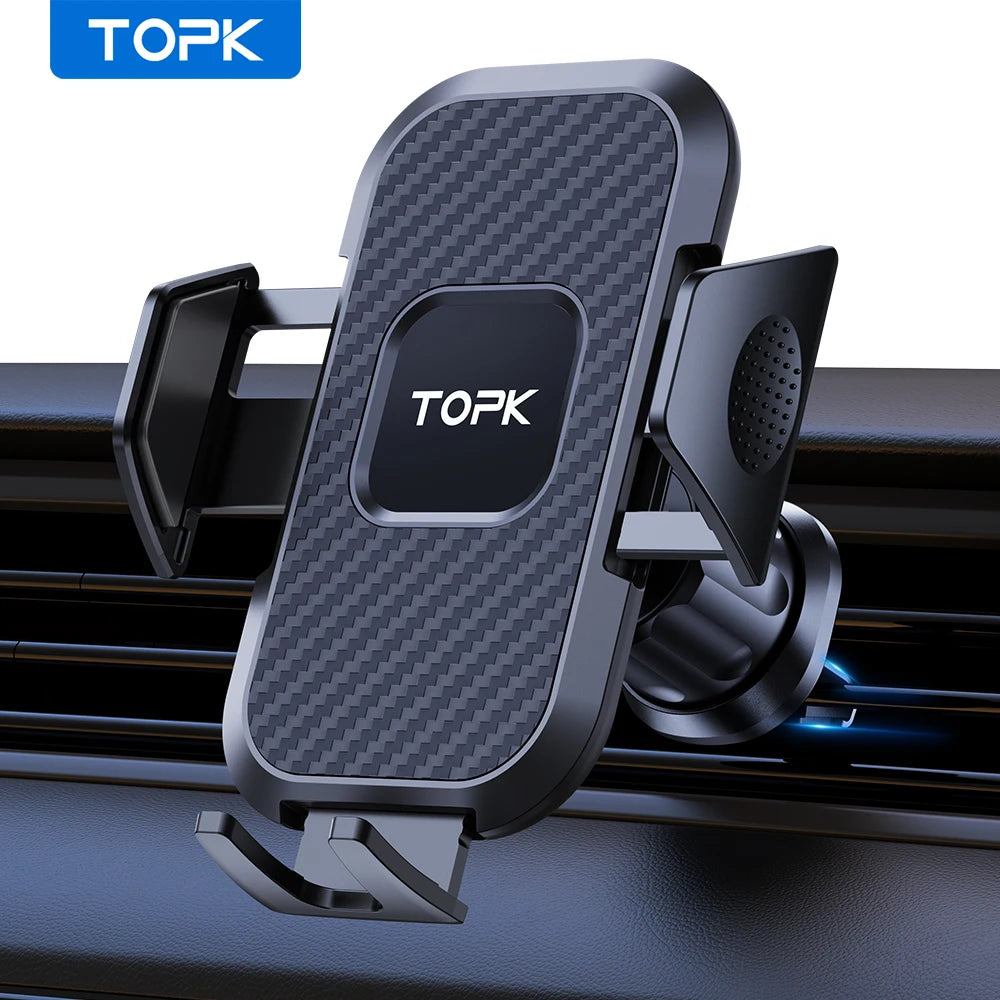 Universal Car Phone Holder – 360° Auto Lock Air Vent Mount