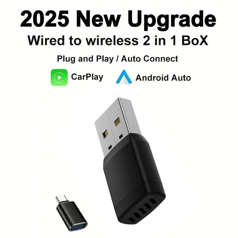 Velnix™ Wireless CarPlay & Android Auto Adapter – Plug & Play USB Dongle | Fast Bluetooth & WiFi Auto Connect | OTA Updates