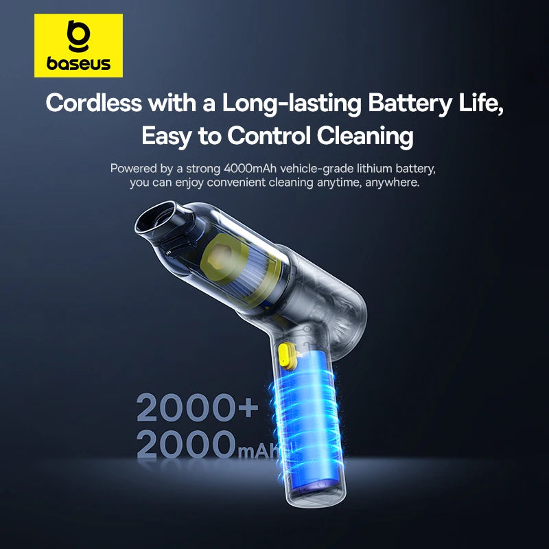 Baseus 4-in-1 Cordless Car Vacuum & Air Blower