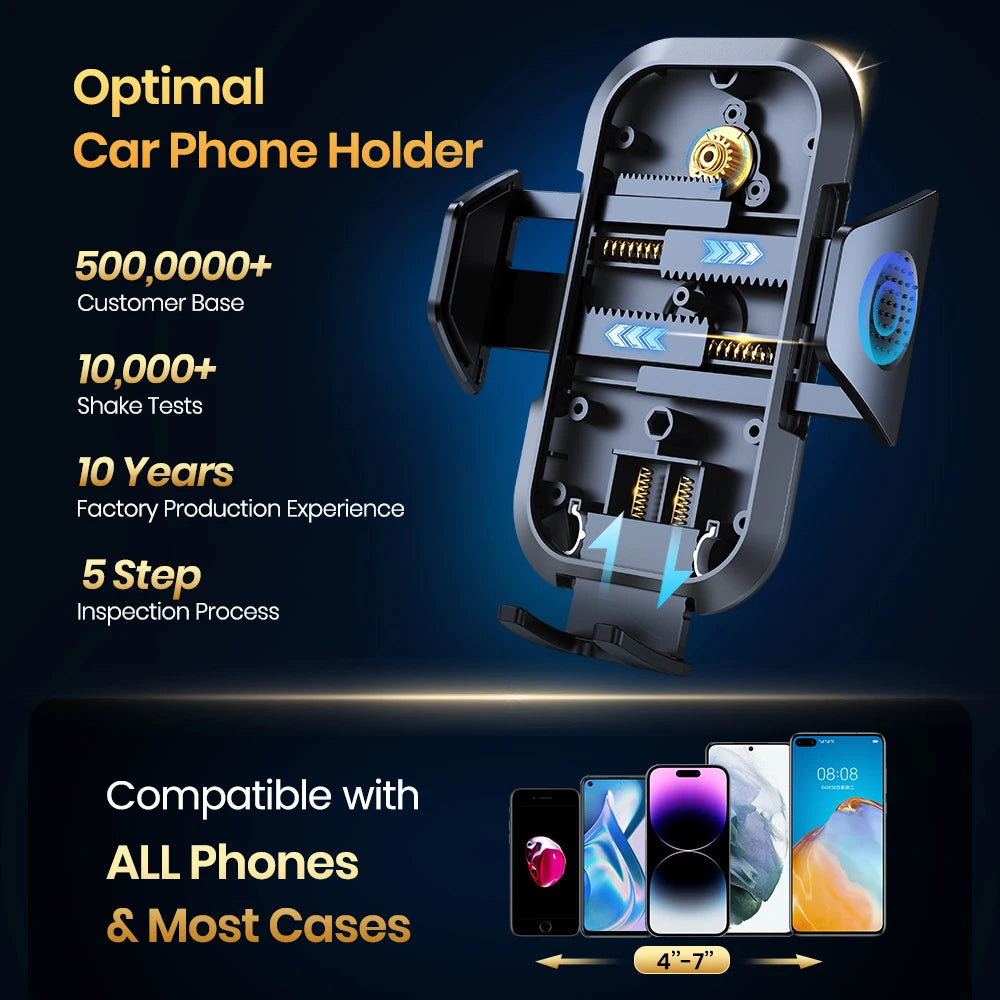 Universal Car Phone Holder – 360° Auto Lock Air Vent Mount
