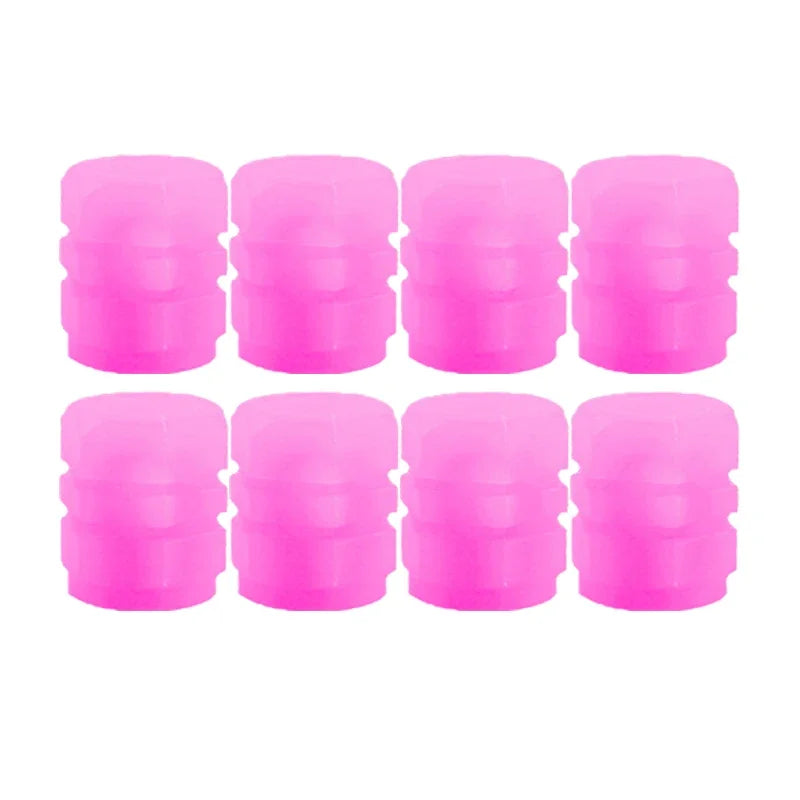 Velnix™ LumiGlow – Fluorescent LED Car Tire Valve Caps | Glow-in-the-Dark Wheel Accent Kit