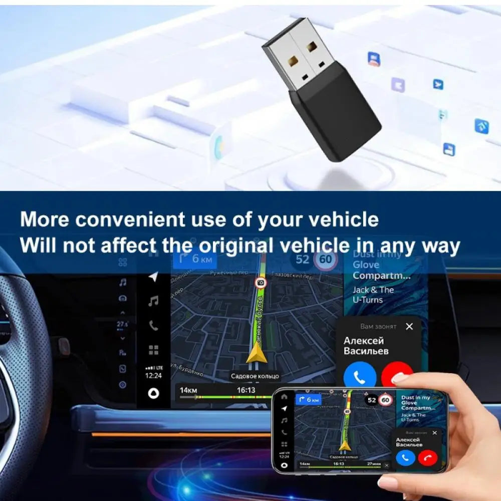 Velnix™ Wireless CarPlay & Android Auto Adapter – Plug & Play USB Dongle | Fast Bluetooth & WiFi Auto Connect | OTA Updates