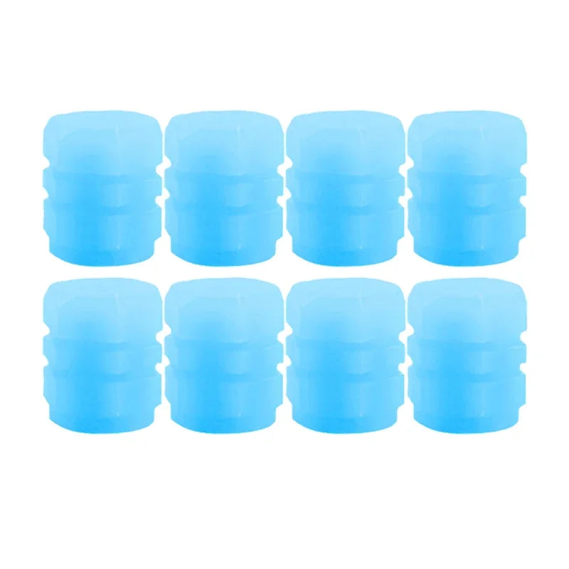 Velnix™ LumiGlow – Fluorescent LED Car Tire Valve Caps | Glow-in-the-Dark Wheel Accent Kit