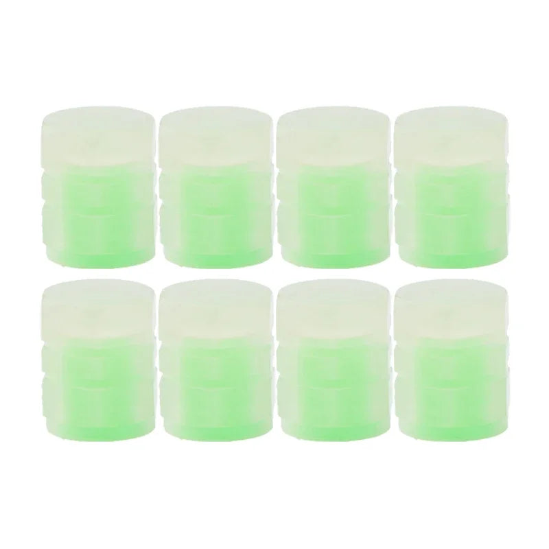 Velnix™ LumiGlow – Fluorescent LED Car Tire Valve Caps | Glow-in-the-Dark Wheel Accent Kit